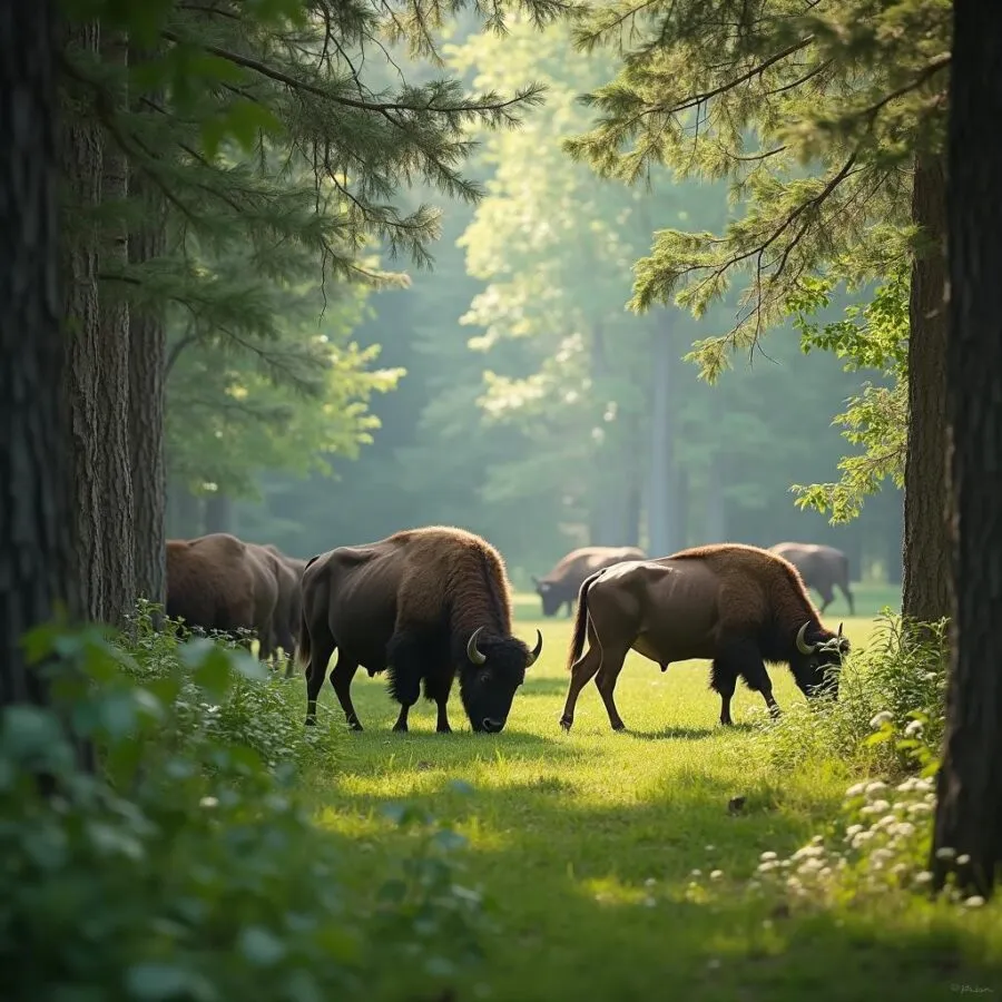 Gdzie żubry w Polsce: Najlepsze miejsca do ich obserwacji i ochrony